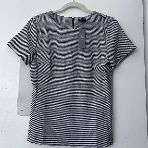 Black and white striped dress top - Picture 1 of 4